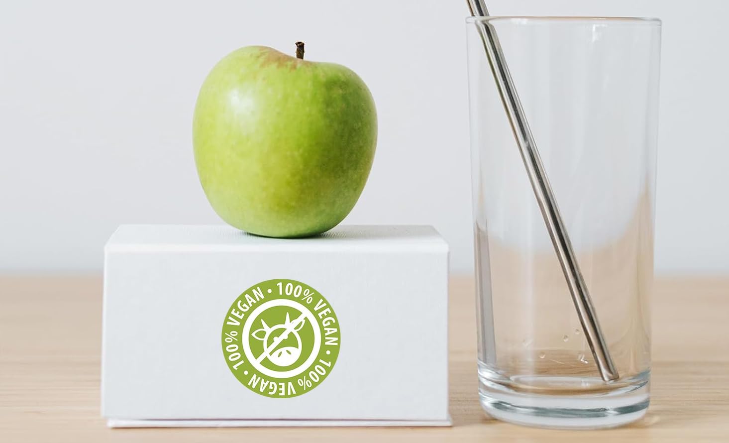 Vegan Labels, Vegan Stickers Food Rotation Labels 3.81cm/ 1.5 inches pc (500PCS) Adhesive Stickers image 3