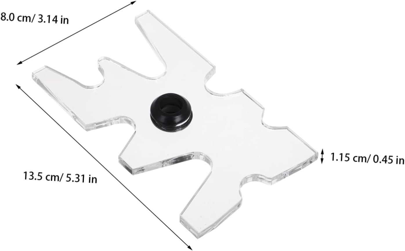 ibasenice Acrylic Pool Cue Rack Billiards Cue Holder Billiards Accessories Bridge Head Support