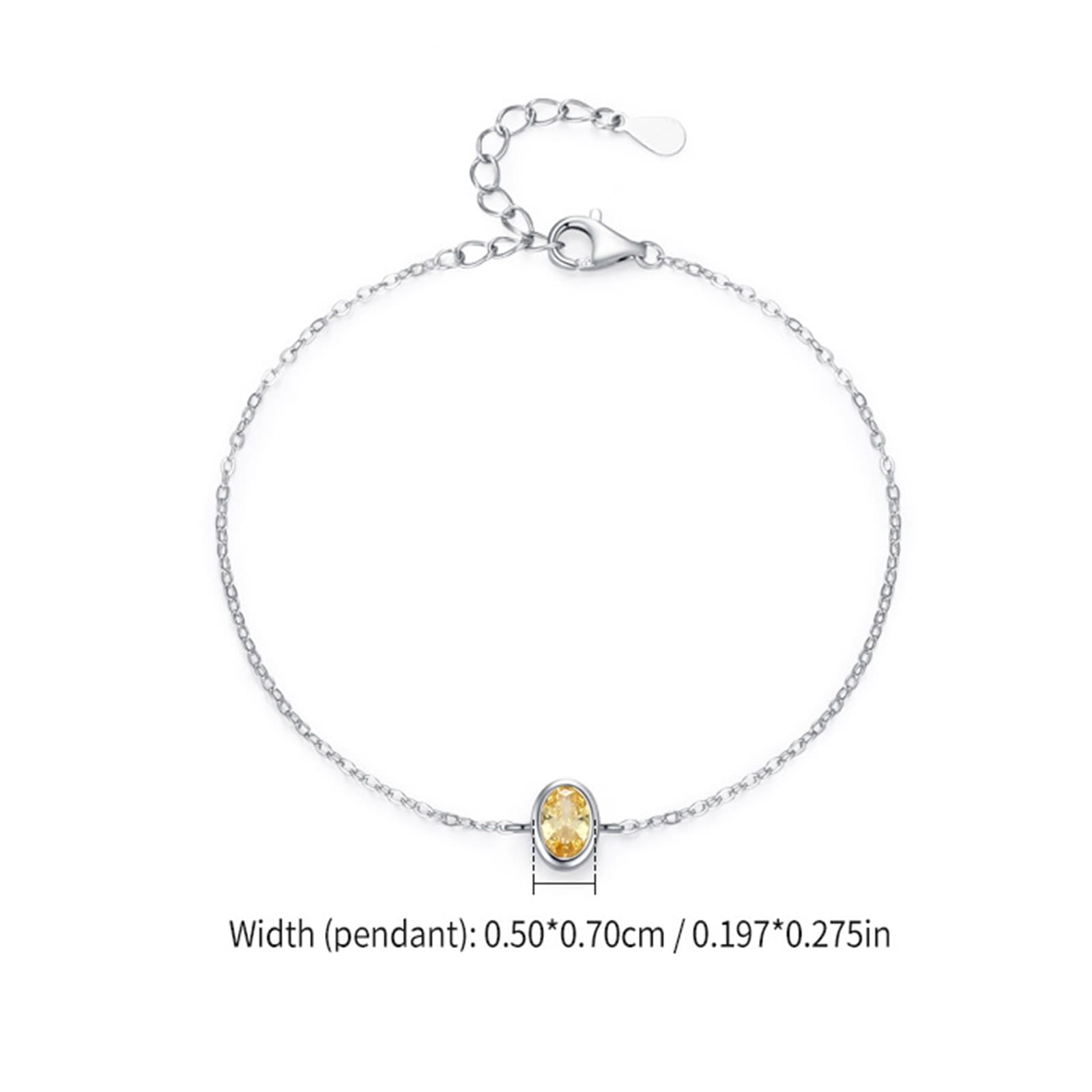 Au 375/585/750 - Bracciale classico da donna, in oro bianco 9 K/14 K/18 carati