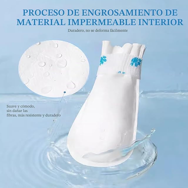 Foto 7 de 8 de FFWTPY Protectores Patas Perro Desechables Impermeables Botas Transparentes Calcetines Protección Mascotas…