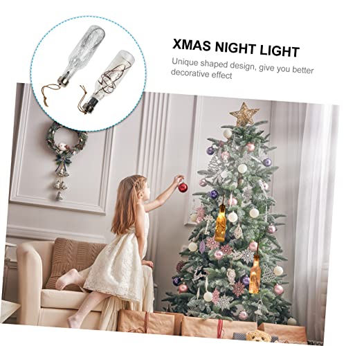TIDTALEO 2 Unidades Bola De Brilho De Natal Decorações De Led Enfeites De Natal Led Decorações De Na