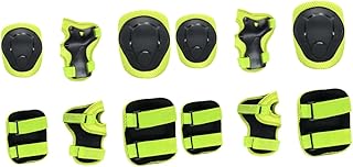 LIOOBO 2 Pçs Conjuntos Deportivos Para Niño Luvas Esportivas Joelheiras Para Esportes Crianças Equipamentos De Equitação Crianças Mtb Joelheiras Equipamentos Esportivos Equipamentos De