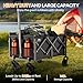 Collapsible Wagons Carts Foldable - Portable Heavy Duty Folding Beach Wagons Cart with Wheels - 280lbs Weight Capacity Outdoor Utility Wagon Cart for Grocery Shopping Camping Sports Garden