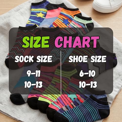 Image of Tipi Toe Women's 20 Pack Colorful Low Cut Socks - Lightweight, Breathable Design for All-Day Comfort Sizes 9-11 /10-13