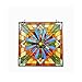 Chloe Lighting Emma Tiffany 24" Stained Glass Window Panel, Multi-Color