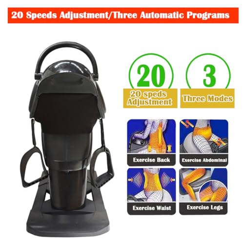 Image of INTBUYING 110V Electric Horse Riding Simulator Machine with 20 Level Speed | 3 Program Modes, Digital Display Screen, Safety Switch, Abdominal Exercise Health Fitness Equipment for Full-body Load 265lbs