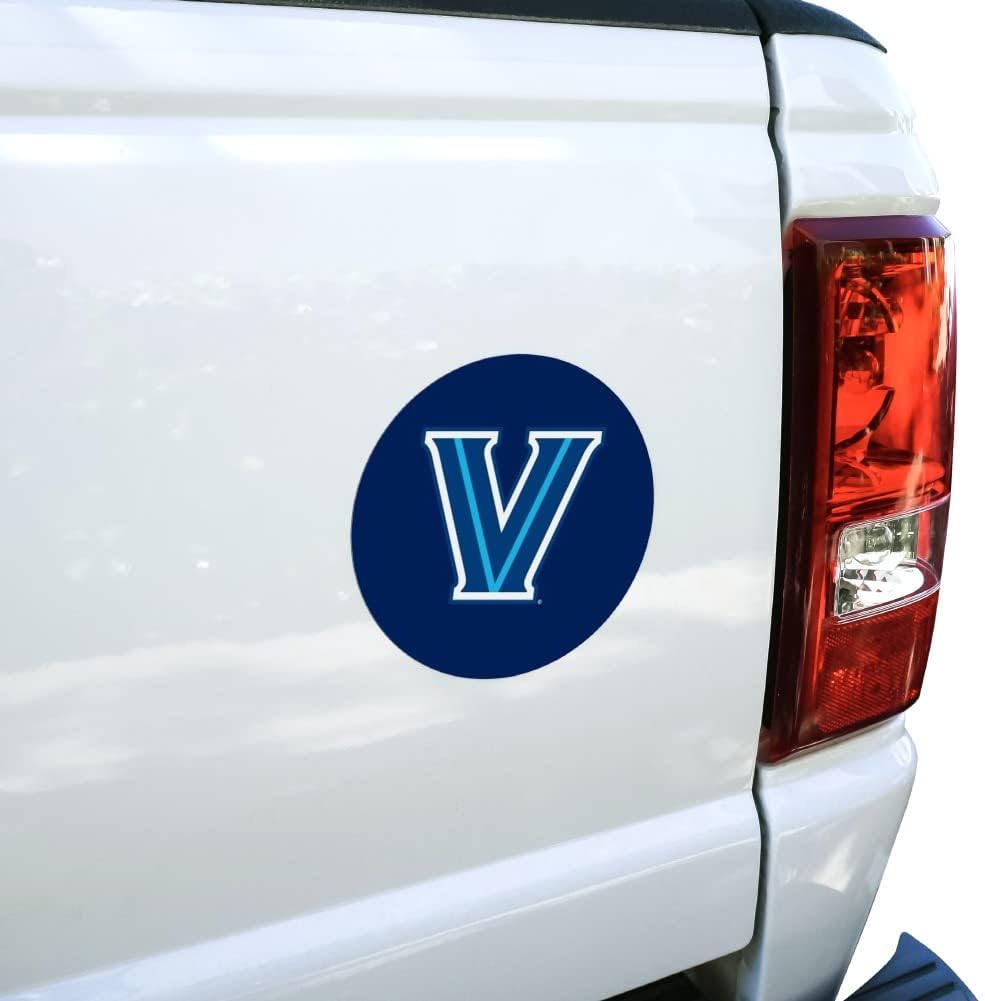 Villanova University Primary Logo Automotive Car Refrigerator Locker Vinyl Circle Magnet - Image 2