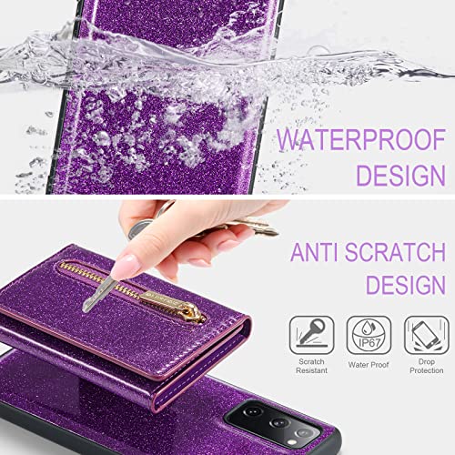 Coque portefeuille Samsung S20 FE violette pour vos sorties - 7