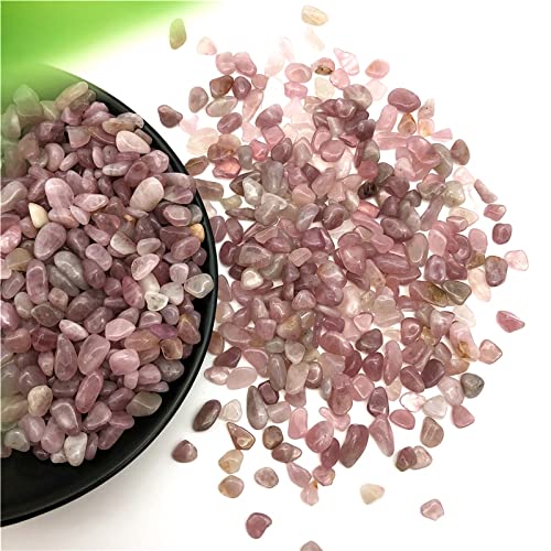 50 g de Gravier de Quartz Rose Lavande Naturelle for Aquarium de décoration intérieure Collecte à Domicile (Size : 8-12mm)