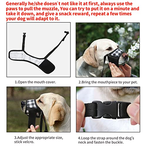 image for HEELE Dog Muzzle,Soft Nylon Muzzle Anti Biting Barking Chewing,Air Mes