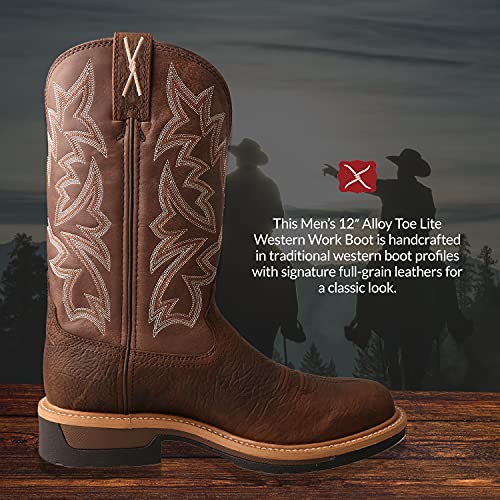 Twisted X Men's Lite Western Work Boot Alloy Toe - Mlca0022