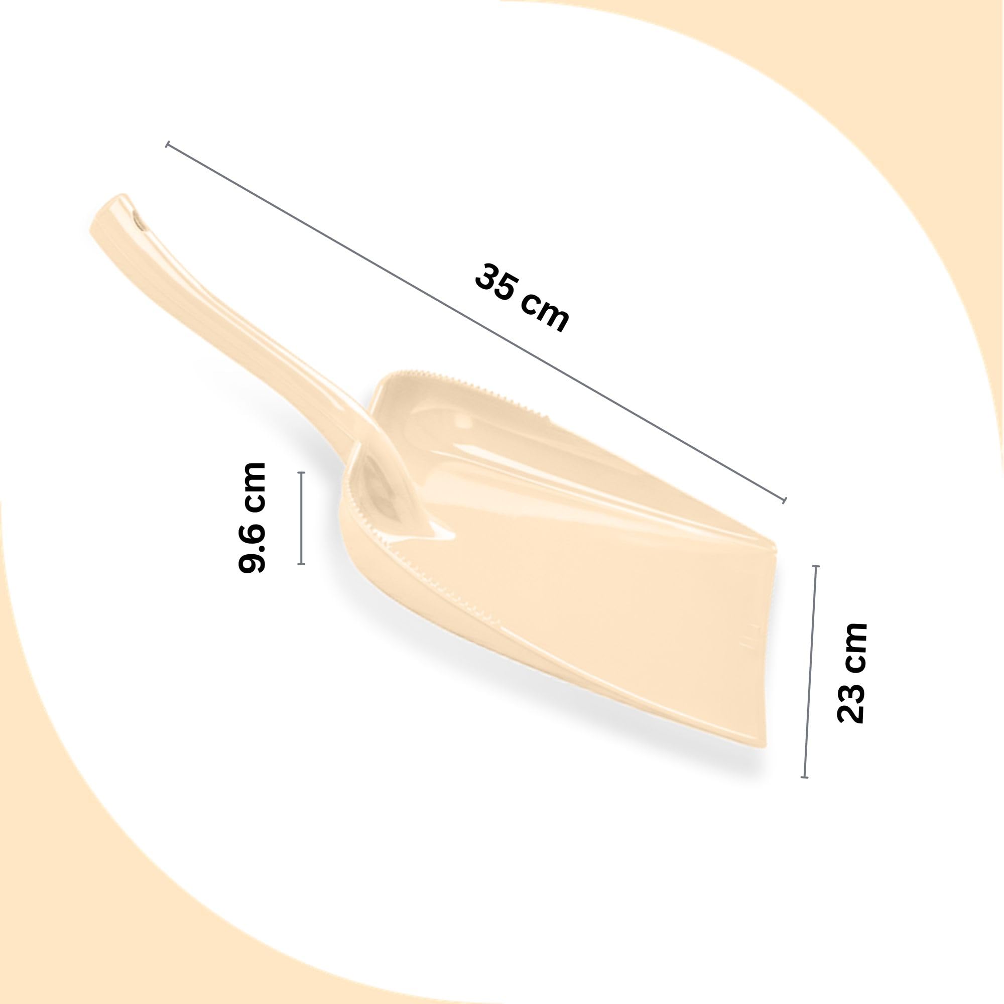 FLAIR Estella Dustpan - Beige, Comfortable Grip -3