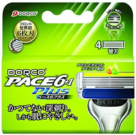 Amazon Co Jp Dorco ドルコ Pace6plus 男性用替刃式 カミソリ6枚刃 替え刃 ドラッグストア