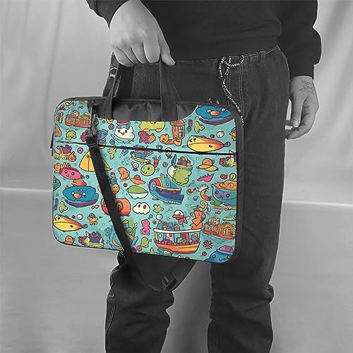 Sac à bandoulière pour ordinateur au design coloré et finitions renforcées - 4