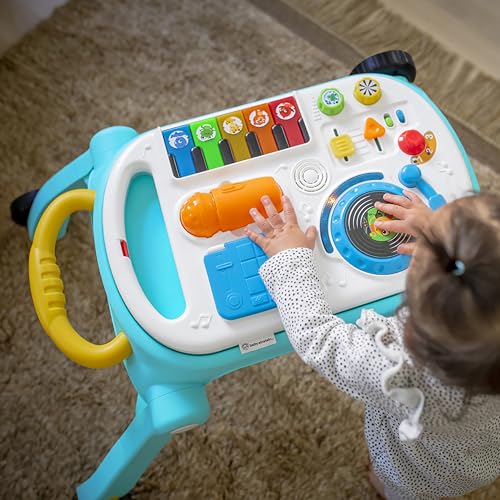 Baby Einstein, Musical Mix ‘N Roll 4-in-1 Baby Lauflernhilfe & Spieltisch, Entdecken Musik, Farben & Tiere, Lauflernwagen mit Spielstation, Elektronische Spielzeug, Kinder ab 6 Monaten (1er Pack)