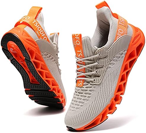 TSIODFO Slip on Sneakers for Women Casual Sport Running Shoes Athletic Train Tennis Walking Shoes Ladies Gym Workout Jogging Fashion Sneaker Beige Size 9.5