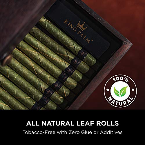 King Palm King Xxl Size Natural Pre Wrap Palm Leafs (2 Packs Of 5, 10 Rolls Total) Pre Rolled Cones - All Natural Cones - Corn Husk Filter - Preroll Cones - Prerolled Cones With Filter - Organic Cones #TOP3