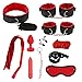 Price comparison product image Dashun 11pcs Sx y Cöllr Leather Hâdcff Btt Plg Bndage Feish  Kit for Men Women
