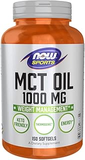 Now Foods MCT Oil Softgels, 1,000 mg, 150 Count (Pack of 2)