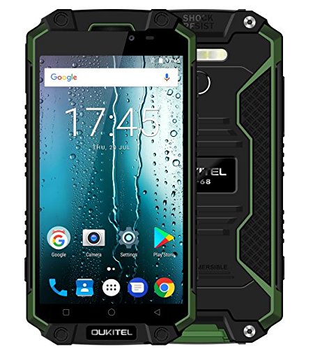 Oukitel K10000 Max Waterproof Shockproof Smartphone MTK6753 3G+32G 16MP 10000mAh Battery 5.5" FHD Dual SIM Mobile Phone (Green)