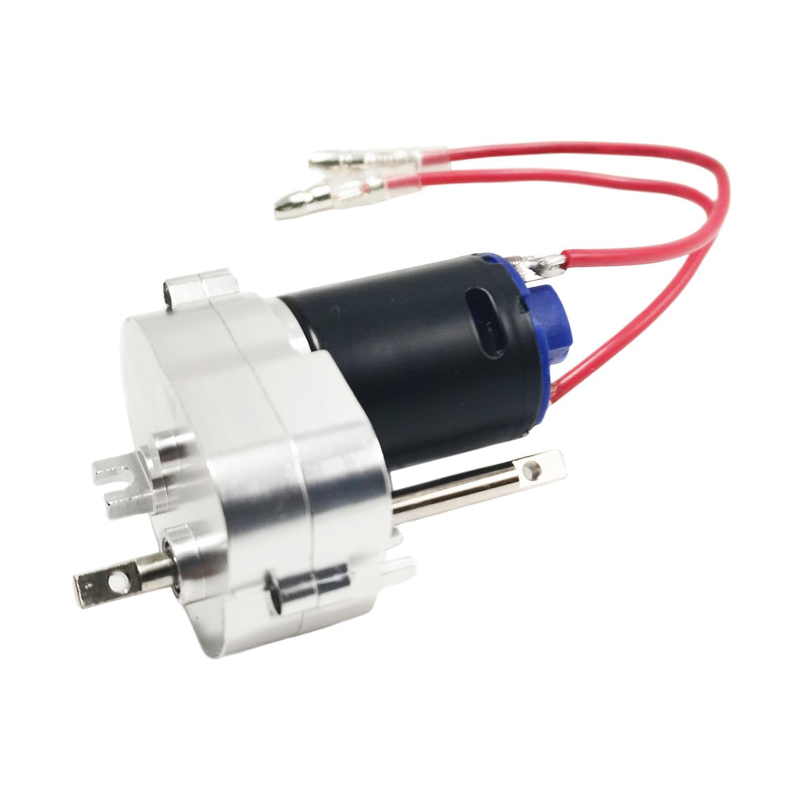 Scatola Ingranaggi in Metallo con Motore 370, Spina 4 Mm per MN99S, Argento