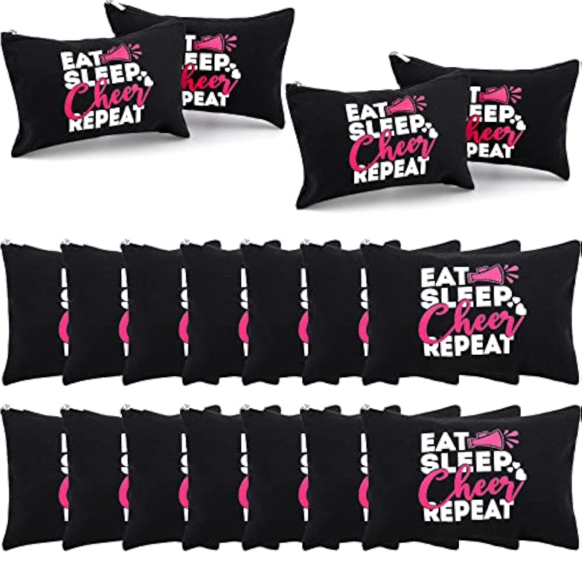 12 Pieces Cosmetic Cheer Bag Set for Cheerleaders
