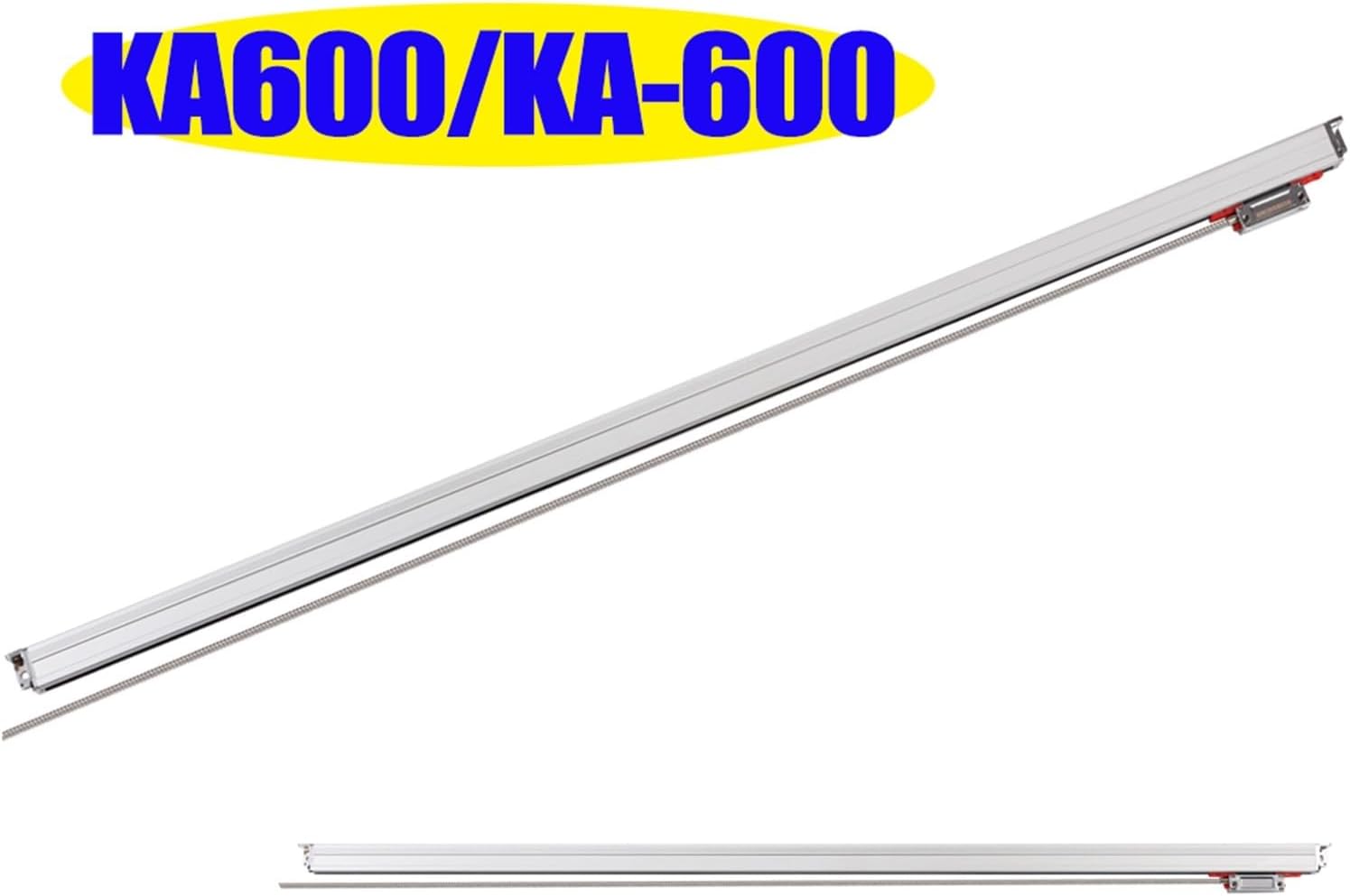 Precision Linear Scale Encoder Digital Readout Linear 1000 1100 1200 1300 1400 1500 KA600 KA-600 Liner Optical Ruler Linear s Scale 5V for CNC Wire Milling Cutt(White 1300mm)