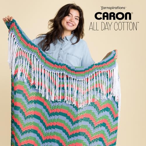 Caron All Day Cotton - 3 Pack of 173 Yards/3.52 oz Cream 100% Mercerized Cotton Yarn — view 8