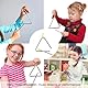 BOBOZHONG 5 Zoll (12,5 cm) Musik-Triangle aus robustem mit Schlägel – Percussion-Instrument für Schule, Kinder & Anfänger – Klare Klänge, ergonomisches Design & schützender Kunststoffgriff (1er-Set)