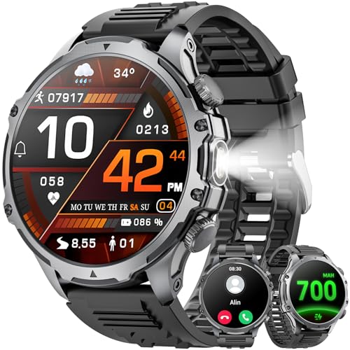 Mingtawn Military Smart Watch for Men (Answer/Make Call),...