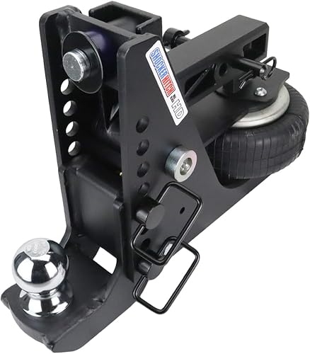 Vista 12 de Shocker HD Max - Enganche de caída de aire negro de 4-1/2 a 8-1/2 pulgadas, se adapta a enganche de 2 pulgadas con bola de 2 pulgadas, 20,000 libras