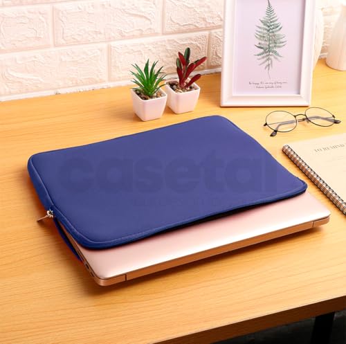 Capa Case Pasta Maleta Notebook Macbook Neoprene 15.6/14/13.3/12/11/10/17.3 (Azul Marinho, 14.1''