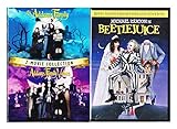  Tim Burton Beetlejuice Movie DVD & The Addams Family 2 / Values Weird Fantasy 3 Movie Bundle Fun set IT\'S SHOWTIME!
