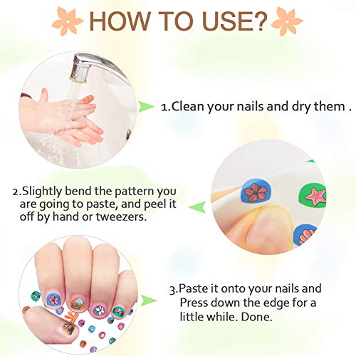 Unicorn Kids Nail Art Stickers Decals For Little Girls, 500+ Cute Rainbow Heart Stars Princess Aniuvot Nail Wrap Decoration Self Adhesive Finger Toe Tip Stickers Birthday Party Favor Gift #TOP6