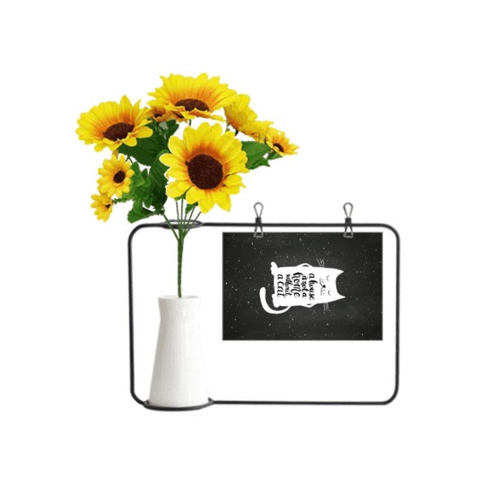 Carte bénédiction tournesol Cat in Home souvenir durable noir et blanc