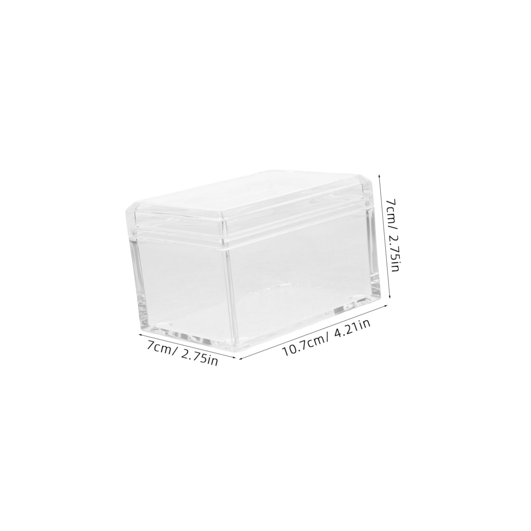 Ciieeo Modern Tea Bag Storage Stylish Acrylic Box Smooth Edges for Office Kitchen Use