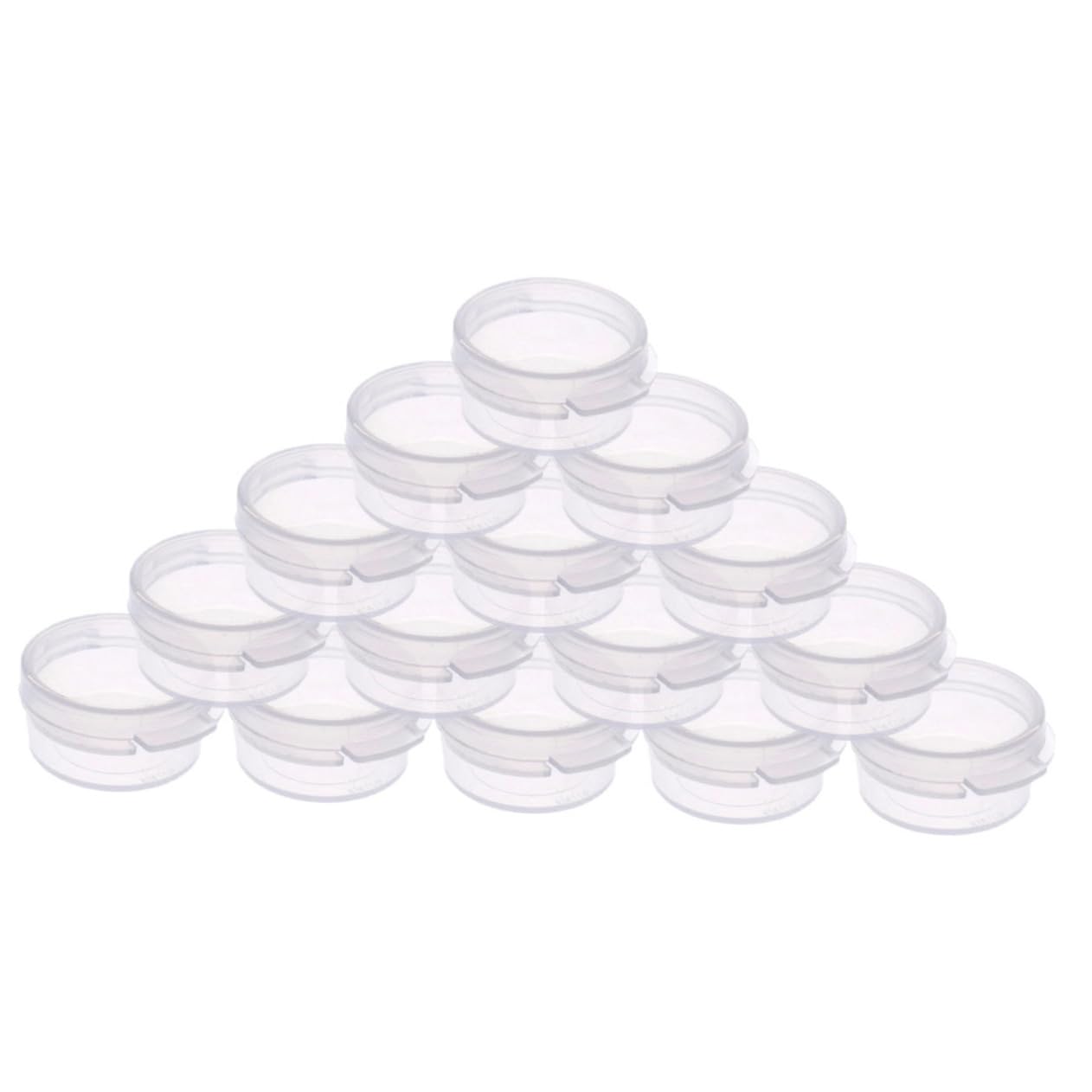 BELLIFFY Small Organizer Box Lids 25pcs Plastic Storage Containers for Soil Weighing