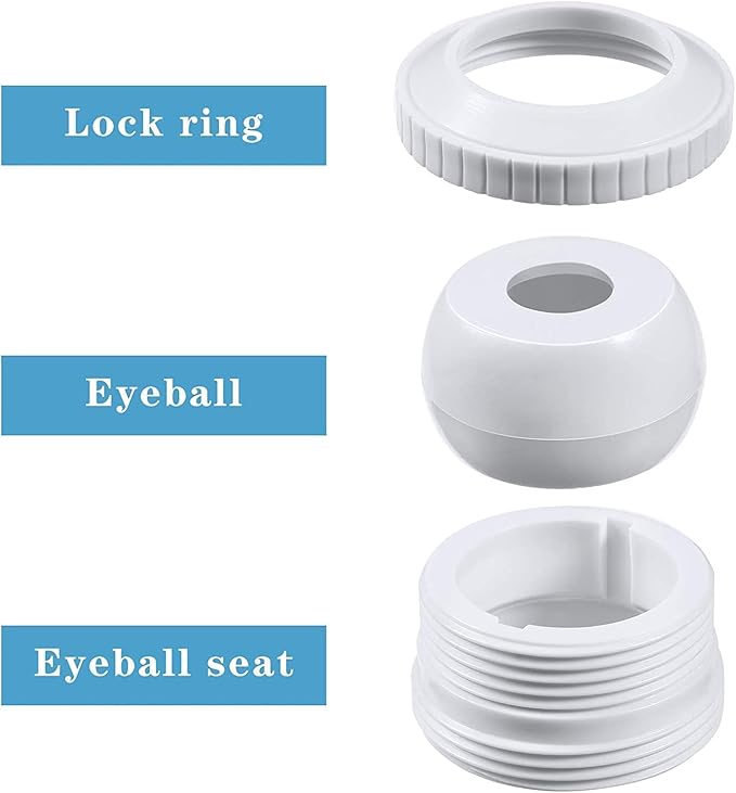 Conjunto de 2 boquillas de retorno para piscina Hydrostream 1/2" y rosca MIP 1-1/2" miniatura 3