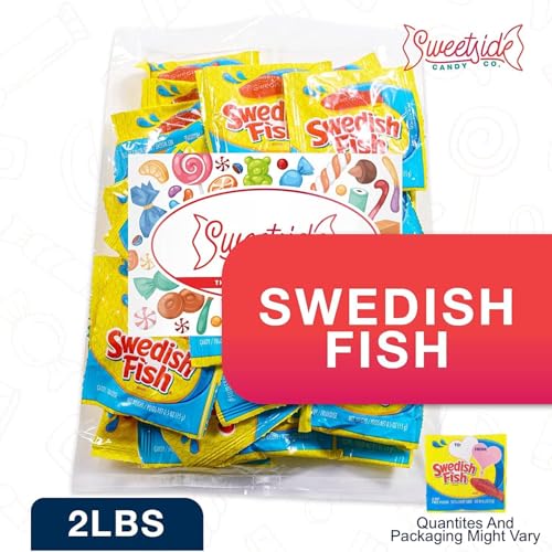 Candy in Bulk Fish Shaped Candy Soft & Chewy Size Sharing Bag, 2lb | Original Sweet & Chewy Red Fish Candy, Movie Theater Candy, Office Desk and Reception, Party Bags - image 2