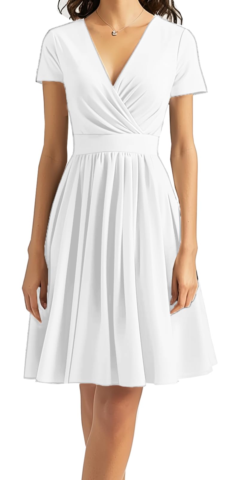 DinyIn Women's 2025 Summer Short Sleeve Casual Dresses