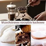 Yuannee Miarka do kawy, 15 ml, łyżka stołowa premium, drewniana łyżka ze stali nierdzewnej, z długim uchwytem z naturalnego orzecha włoskiego, precyzyjna łyżka stołowa do kawy, herbaty, przypraw