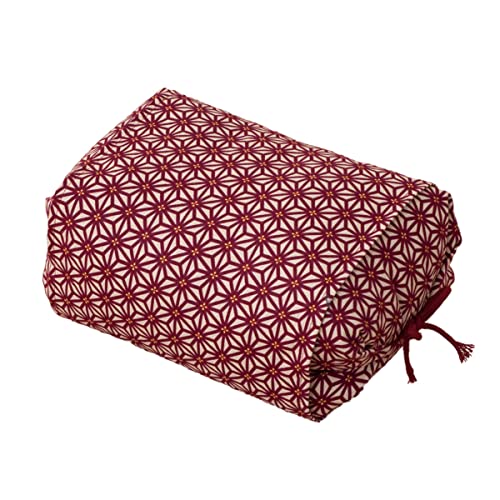 EMOOR Buckwheat Height Adjustable Pillow Size 25 x 18 x 8-19 cm Made in Japan (Red) (Japan Import) Cover