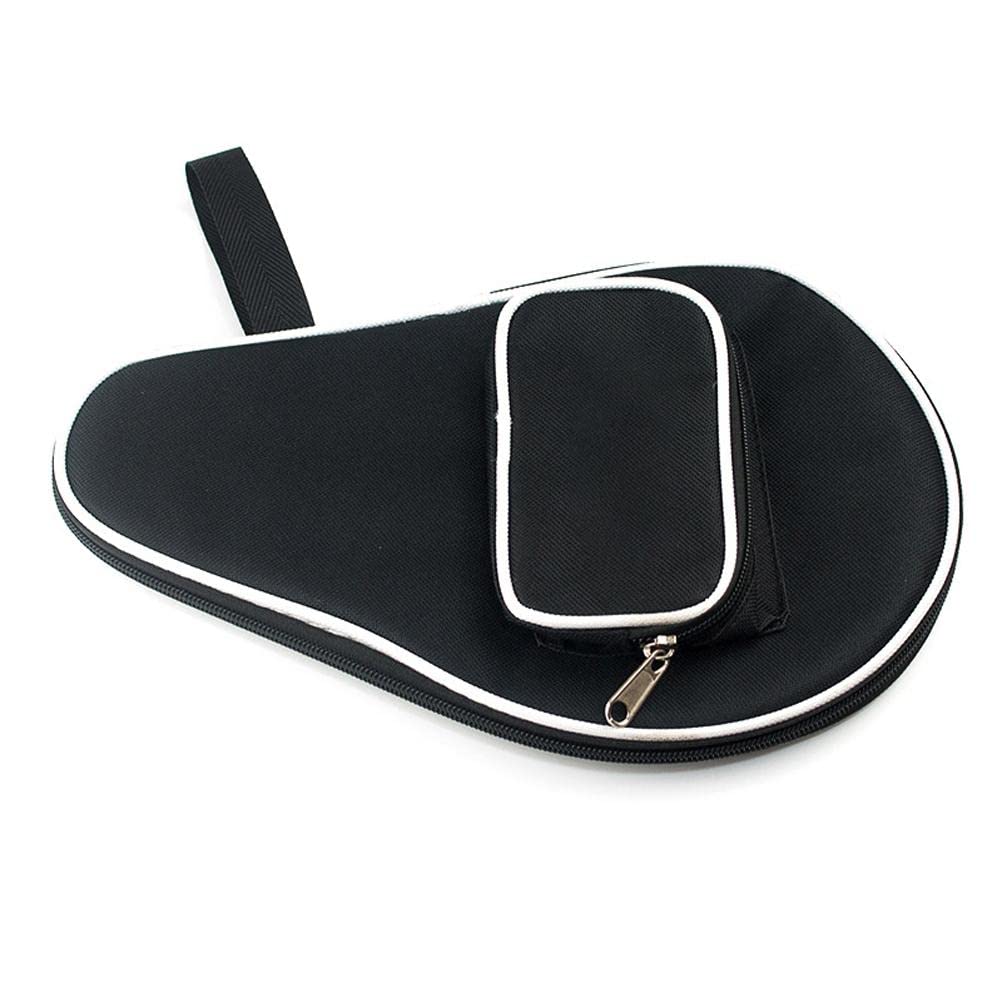 Pong Racquet Cover, Pong Paddle Carry Bag with Ball Storage Pocket Table Tennis Racket Case Cover Waterproof Inner Liner for Pong Paddle Bat Cover