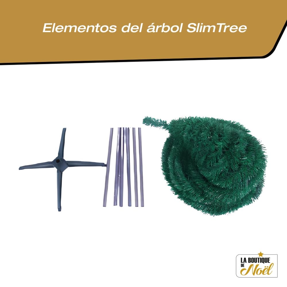 Árbol de Navidad Artificial emergente SlimTree Verde 180 cm