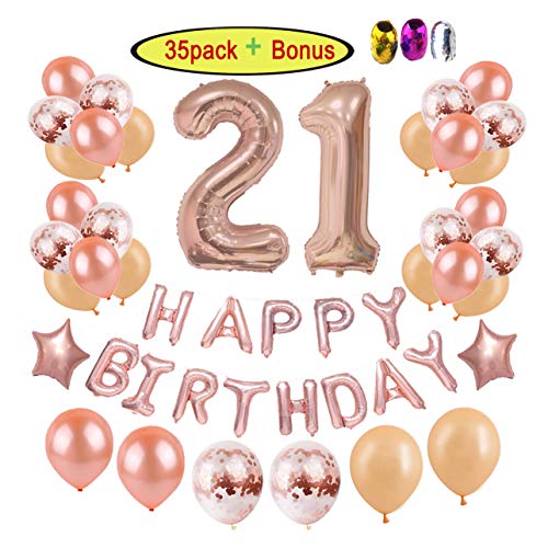 21st birthday decorations for girl