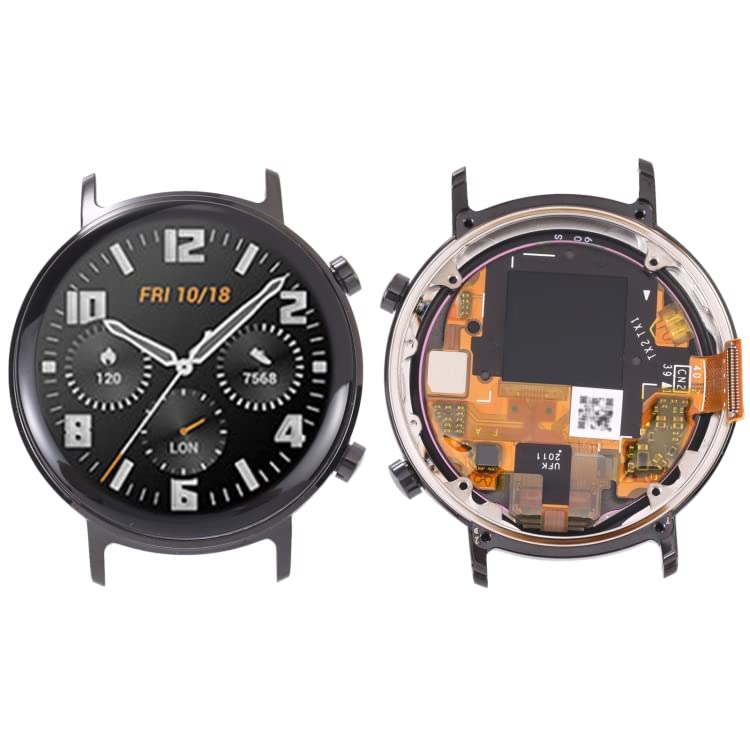 Numériseur pour Huawei Watch GT 2 42mm écran tactile réactif haute définition avec cadre