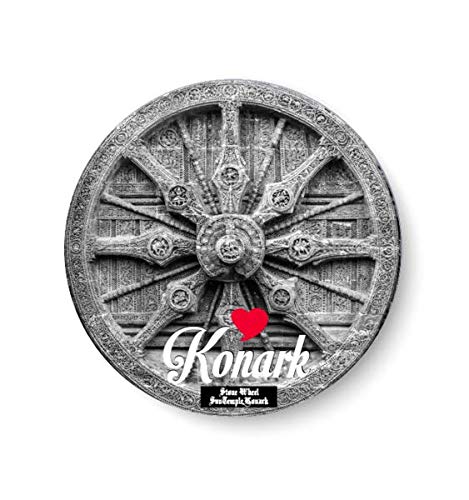 PEACOCKRIDE Love Konark I Souvenir l Travel I Fridge Magnet (Metal, Multicolour, 75mm)-image-29