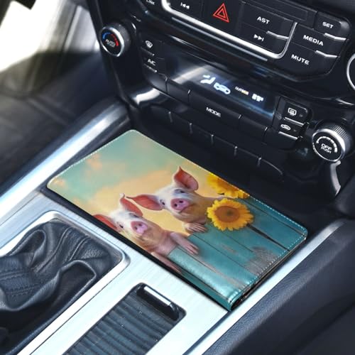 Organizador para auto de cuero PVC miniatura 5