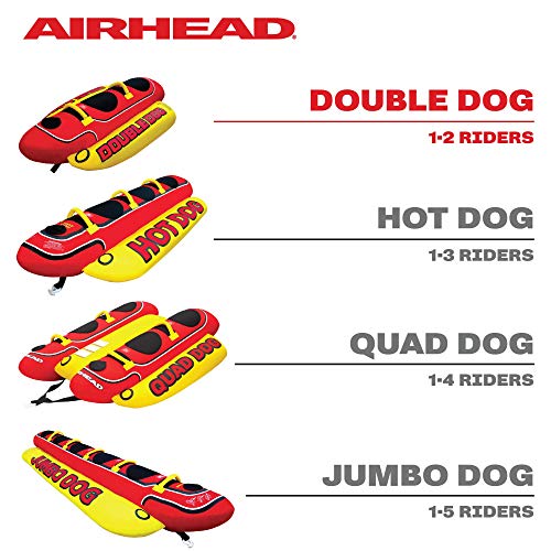 Airhead Double Dog, 1-2 Rider Towable Tube For Boating #TOP4