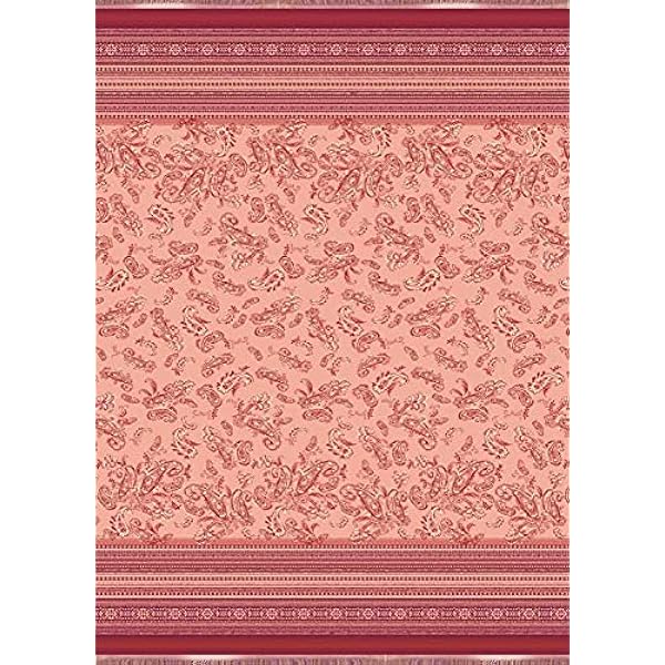 Bassetti Tosca - Plaid jacquard, in cotone, colore: arancione, 140 x 190 cm